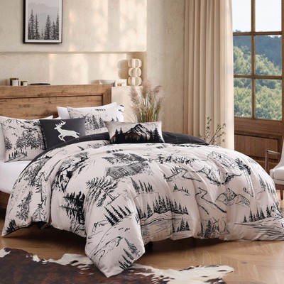 Bebejan Rocky Mountains 100% Cotton 5 Piece Reversible Comforter Set