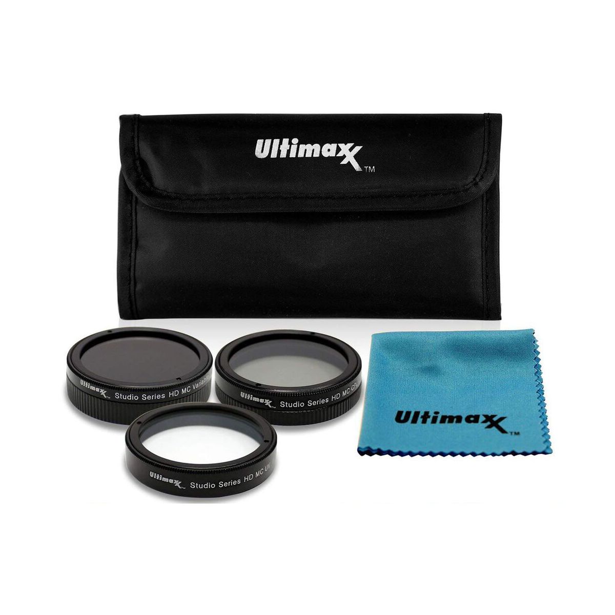 ULTIMAXX DJI INSPIRE 2 X4S FILTER KIT-UV, CPL,V-ND, CLOTH, CASE