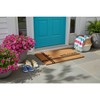 1'5" x 2'5" Crisscross Welcome Indoor/Outdoor Coir Doormat Natural/Black - Entryways - 4 of 4