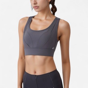 Anna-Kaci Active Women's High Support Athletic Sports Bra with Scoop Neck and Wide Adjustable Straps - 1 of 4