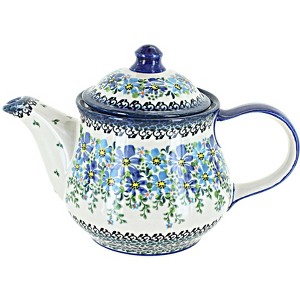 Blue Rose Polish Pottery CZ01 Galia Teapot - 1 of 1