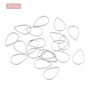 Unique Bargains Teardrop Hollow Open Bezel Linking Ring for Jewelry Making 20 Pcs - 3 of 4