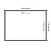 Amanti Art Dixie Blue Grey Rustic Narrow Framed Dry Erase Magnetic Board - 3 of 4