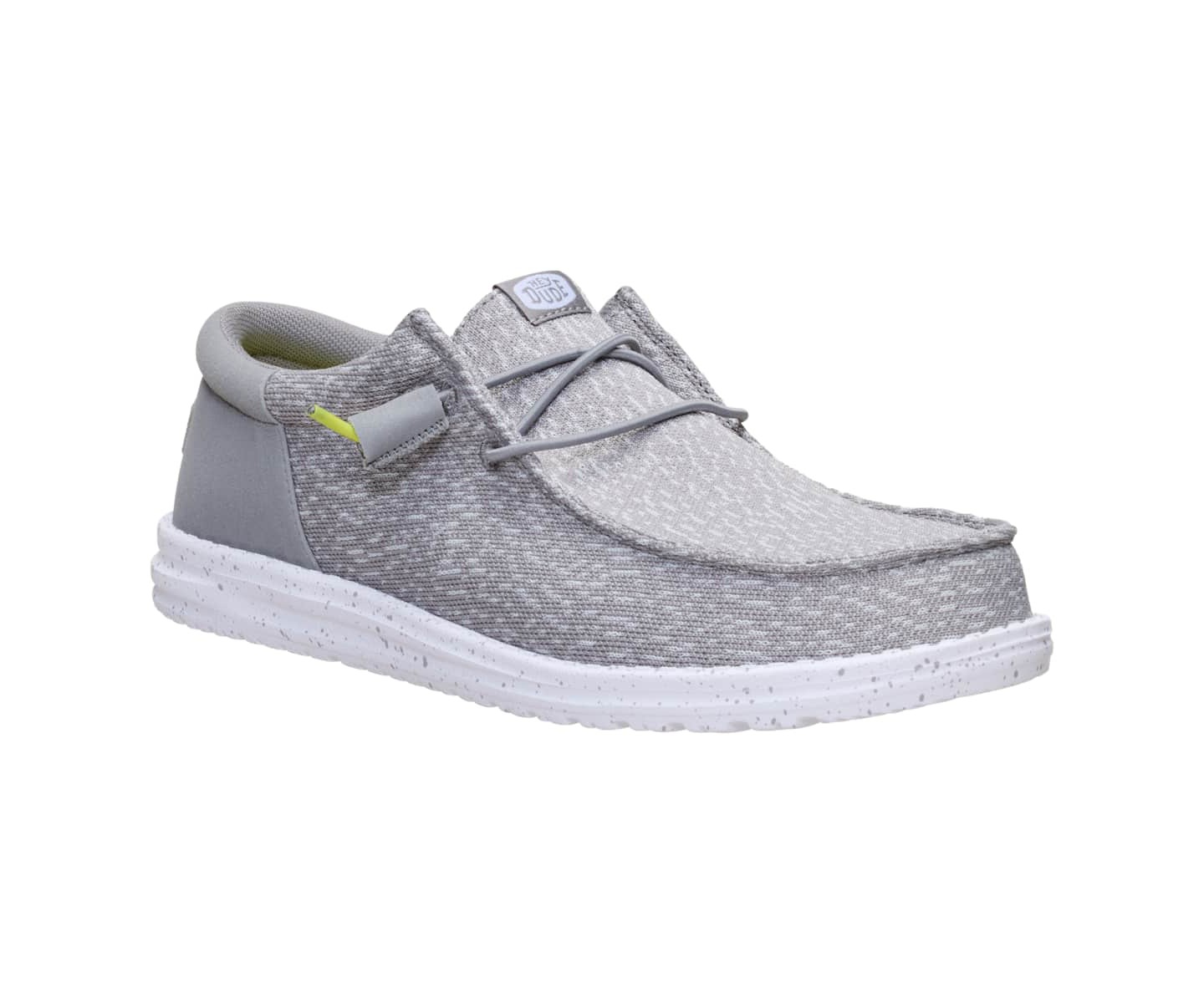 HEYDUDE Men Wally Funk Stretch Speckle, Flannel Grey/Multi, 7, цвет: Серый — фото 5
