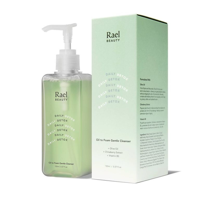 Rael Beauty Daily Detox Oil to Foam Gentle Cleanser - 5.07 fl oz, 6 of 13