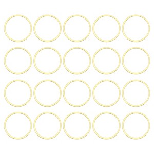 Unique Bargains DIY Craft Brass Hollow Round Jewelry Connecting O-Rings 50 Pcs - 1 of 4