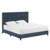 King Size Upholstered Platform Bed with Headboard for Bedroom - 4 of 4