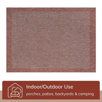 Coral Elegance Easy-Care Synthetic Rectangular Area Rug