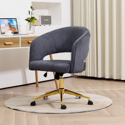 Hyleory Corduroy adjustable movable Task Office Chair