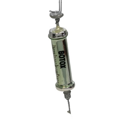 Holiday Ornament 5.0" Wrinkle Free Needle Syringe Botox Youth  -  Tree Ornaments