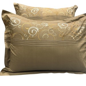 Geneva Embroidered 3-Piece Duvet Set - 1 of 3