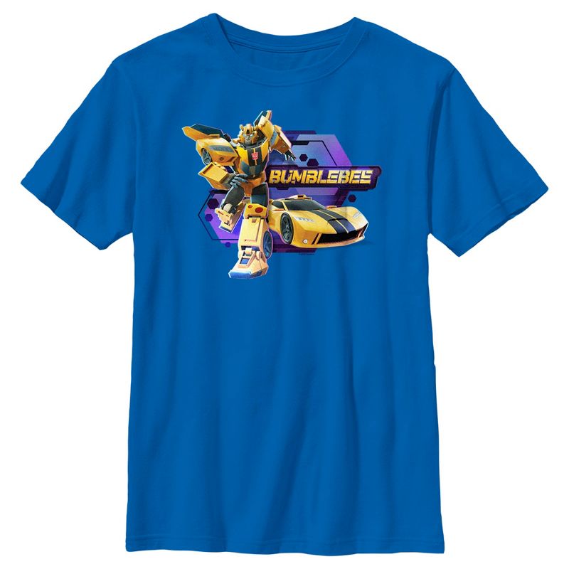 Boy's Transformers: EarthSpark Bumblebee Badge T-Shirt, 1 of 6