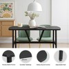 Wooakway 47'' x 28'' Modern Rectangular Dining Table Wood Kitchen Table Bar Table for 4-6 People Home Furniture - 4 of 4