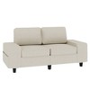 Uptiot Modern Style Indoor Loveseat With Side Pockets - 4 of 4
