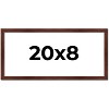 PosterPalooza | Panoramic Classic Modern Brown Frame - UV Acrylic, Foam Board Backing, Hanging Hardware - 2 of 4