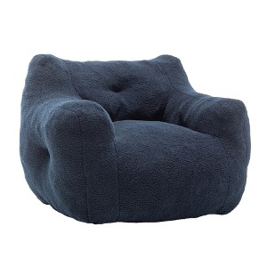 Dexmalle Coffee Soft Bean Bag Lazy Sofa with High-Density Foam - 1 of 4