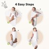 KeaBabies 3pk Organic Baby Swaddle Sleep Sacks, Newborn Baby Swaddles Wrap 0-3 Months, Ergonomic Wearable Swaddle Blanket - 3 of 4