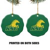 Kentucky State University Primary Logo Porcelain Scalloped Holiday Christmas Tree Ornament  2.8" (7.1 cm) - 2 of 4
