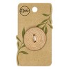 Dritz Sustainable Wood Grain Round Button 30mm Light Brown 3 Buttons - 2 of 4