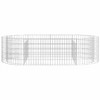 vidaXL Galvanized Iron Gabion Raised Bed - Sturdy and Weather-Resistant, Perfect for Garden/Patio Flower Border, Easy Assembly Required, Silver - 4 of 4