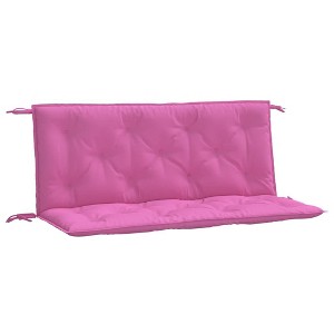 vidaXL Bench Cushion Water Repellent Outdoor Seat Cushion Pad Oxford Fabric - Pink 47.2" - 1 of 4