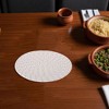 Unique Bargains Trivet Round Rope Woven Mat Cotton Non-woven Fabric 7.87"x7.87"x0.31" - 2 of 3