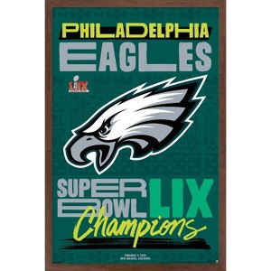 Trends International NFL Philadelphia Eagles - Super Bowl LIX Team Logo Framed Wall Poster Prints - 1 of 4