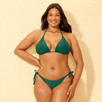 Shade & Shore Women's Side-Tie Medium Coverage Bikini Bottom - Shade & Shore™ Green M — фото 4