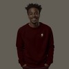 Dalix Lightning (Glow in the Dark) Embroidered Crewneck Fleece Sweatshirt Pullover Mens - 2 of 4