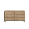 Saracina Home Modern Bent Leg 6 Drawer Dresser - 2 of 4