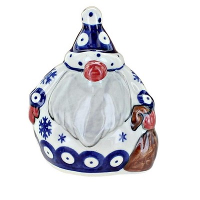 Blue Rose Polish Pottery 647 Vena Small Santa Figurine