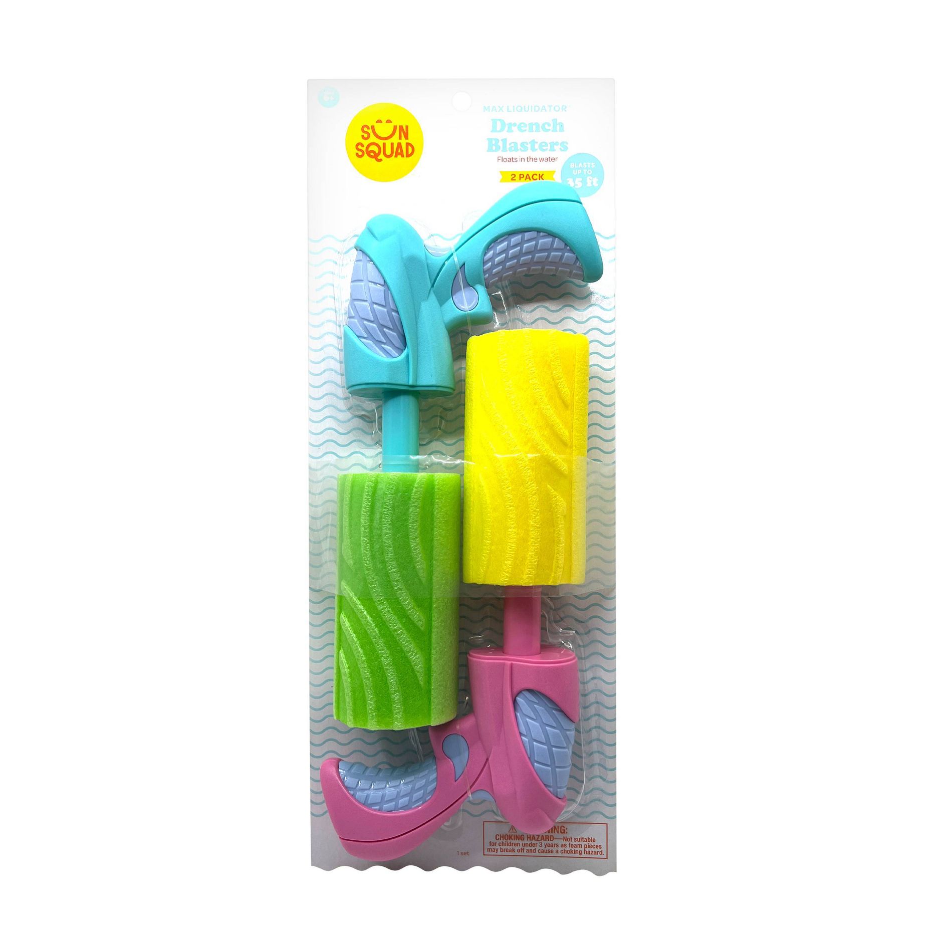 Max Liquidator Hydra Blaster 2pk - Sun Squad™: Toy ABS Manual Water Fun