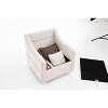 CAVINAS 360° Swivel Linen Accent Chair,High Back Padded Armchair with Storage,Modern Living Room Sitting Chair with Nailhead Trim - 4 of 4
