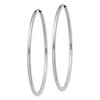 Black Bow Jewelry 1.5mm, 14k White Gold Endless Hoop Earrings, 40mm (1 1/2 Inch) - 2 of 4
