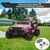 Jojoka 24V 2 Seater Ride on Toys for Kids, Ride on Truck with Remote Control, 20" Wide Seat, MP3, Lights, Powered Car Wheels for Boys Girls - 4 of 4