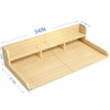 FONTOI Laundry Shelf Topper with Edge, Washer Dryer Countertop, Double Layer Organizer for Washer and Dryer Laundry Hamper Counter, Oak, 27.5"*12"*54" - 3 of 4