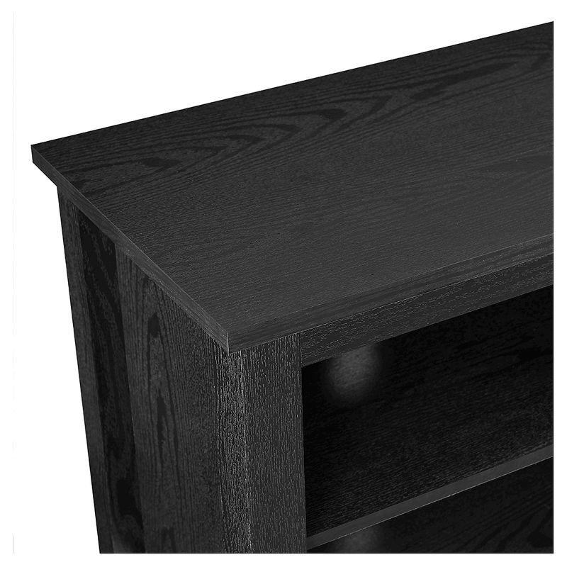 Transitional 6 Cubby Wood Open Storage Wood TV Stand for TVs up to 80"- Saracina Home, 5 of 18
