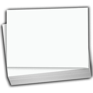 Hamilco White Cardstock Paper - Flat 4.5" X 6.25" A6 Blank Index Flash Note & Post Cards - 65 lb Cover for Printer - 100 Pack - 1 of 4