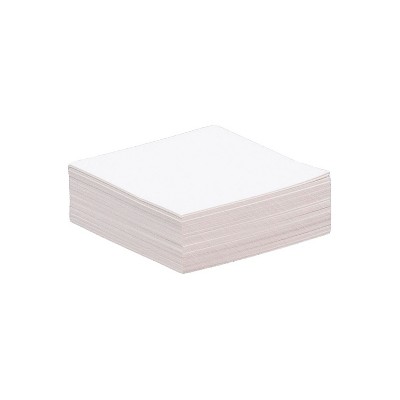 JAM Paper Blank Flat Note Cards 1 3/4 x 1 3/4 White Parchment 50/Pack 17534144