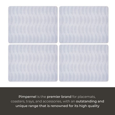 Eclipse Gray Cork-Backed Board Placemats, Set of 4