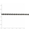 Black Bow Jewelry 4mm Sterling Silver & Black Plated Solid Rope Chain Necklace - 4 of 4
