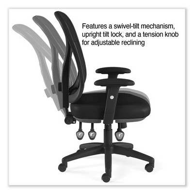 Aeson Series Multifunction Black Mesh Task Chair with Adjustable Arms