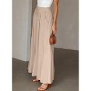 Clearlove Women's Summer Trousers Lightweight Casual Palazzo Wide Leg Trousers Leisure Trousers Elegant Solid Colour Trousers Wide Leg - 2 of 4