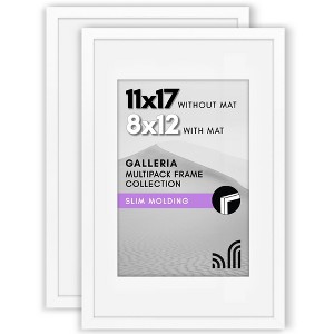 Americanflat Picture Frame with plexiglass - Hanging Hardware For Horizontal and Vertical Display - 1 of 4