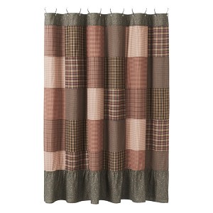 Crosswoods Patchwork Shower Curtain 72x72 - 1 of 4