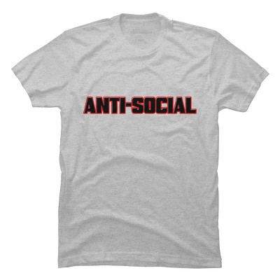 Men's Design By Humans ANTI-SOCIAL BEHAVIOR By Abstractofficial T-Shirt
