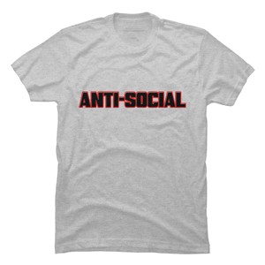 Men's Design By Humans ANTI-SOCIAL BEHAVIOR By Abstractofficial T-Shirt - 1 of 2