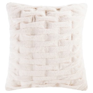 Ivory Solid Throw Pillow, Decorative Pillow