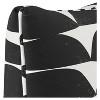 Black/White Halfmoon Throw Pillow (20"x20") - Skyline Furniture: Geometric Linen & Cotton, Indoor Use, Zipper Closure - 3 of 4