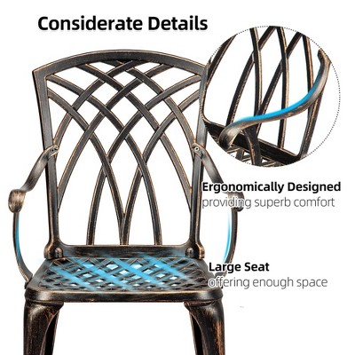 Lattice back and seat with ergonomic curved armrest